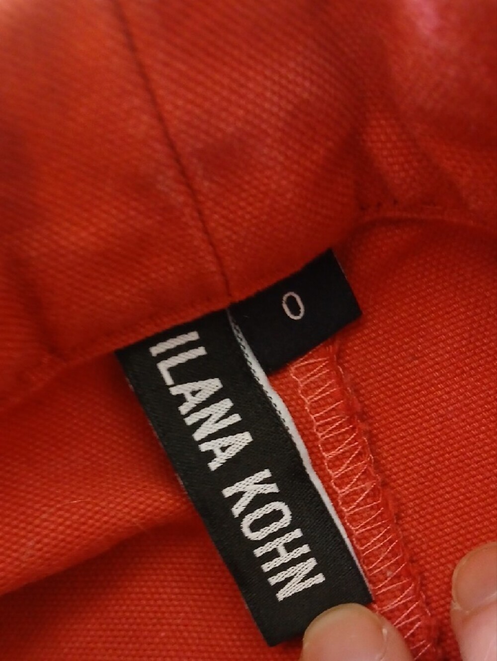 Ilana Kohn Pleated  Wide Leg High-Waist Pants in Coral Distressed Sz 0 - Picture 3 of 7